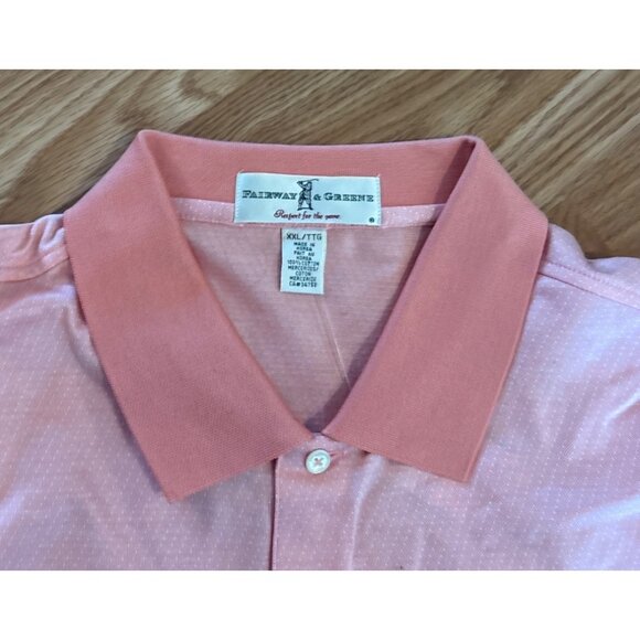 Fairway & Greene Polo St. George Jacquard Shirt XXL Scallop Color New - Picture 2 of 7